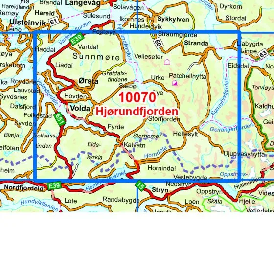 Nordeca Hjørundfjorden Norge-Serien 1:50 000