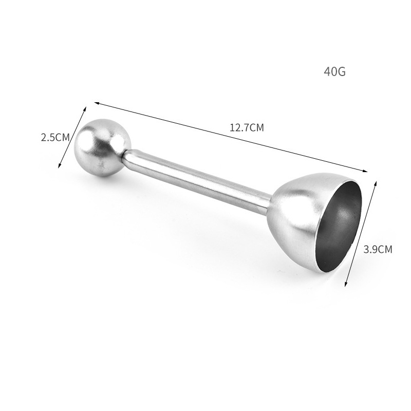 (Ø39mm) Edelstahl Eierschalenbrecher Cutter Eierköpfer Eieröffner - Silber