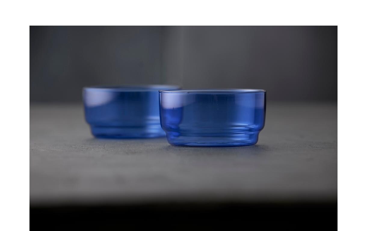 Schale Torino Blau, 2 Stück, 12 cmGlasschüssel zum Servieren einer Vielzahl von Speisen