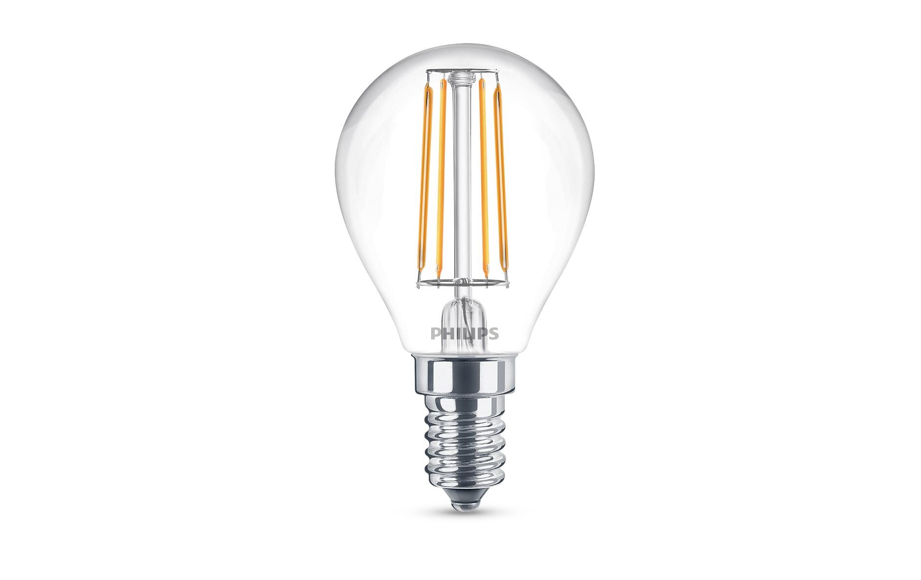 Lampe LEDcla 40W E14 P45 WW CL ND WarmweissLeuchtmittel P45 mit klarem Glas