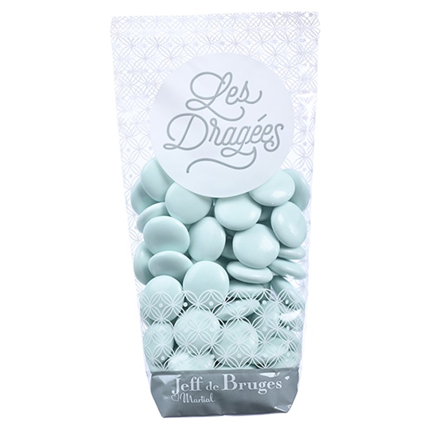 Sachet palets chocolat noir 70 % vert lagon