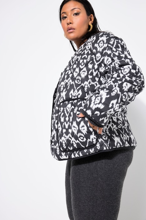 Steppjacke, Boxy Shape, Alloverprint