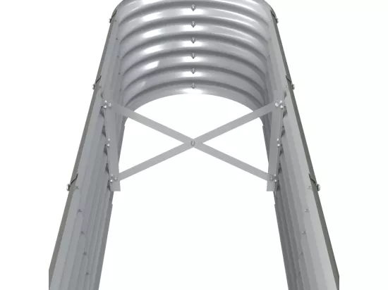 Jardinière bac lit surélevé grise 332 x 40 x 36 cm 02_0039634