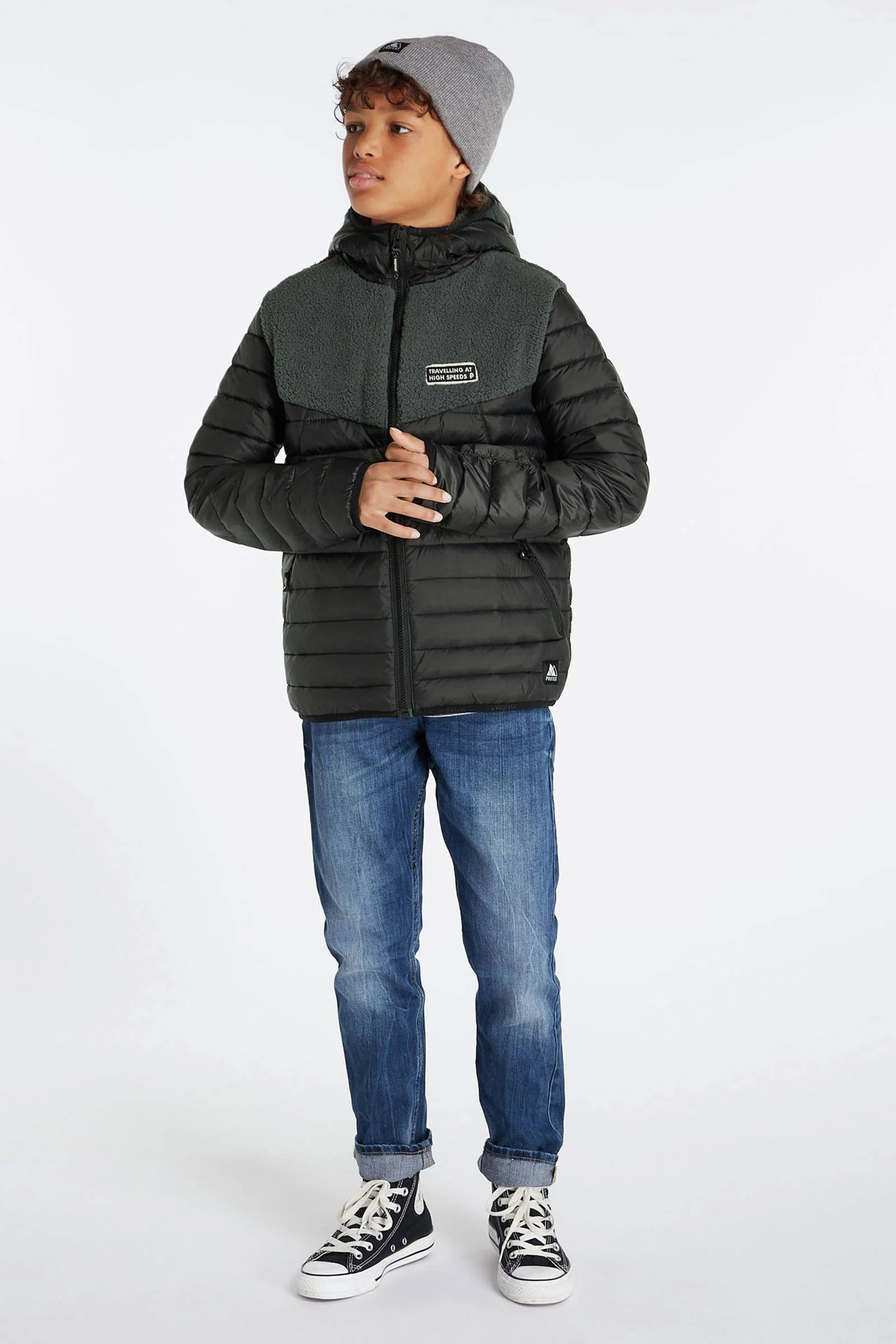 Protest outdoor jas PRTDUCO JR zwart