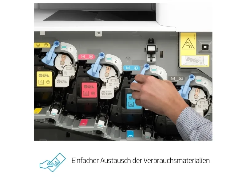 HP Color LaserJet Enterprise MFP M776dn - Multifunktionsprinter - farve - laser - 297 x 864 mm (original) - A3 (medie) - op til 46 spm (kopiering) - op til 46 spm (udskriver) - 650 ark - USB 2.0, Gigabit LAN, USB 2.0 vært