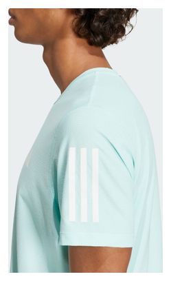 Maillot manches courtes adidas Own The Run Bleu Homme