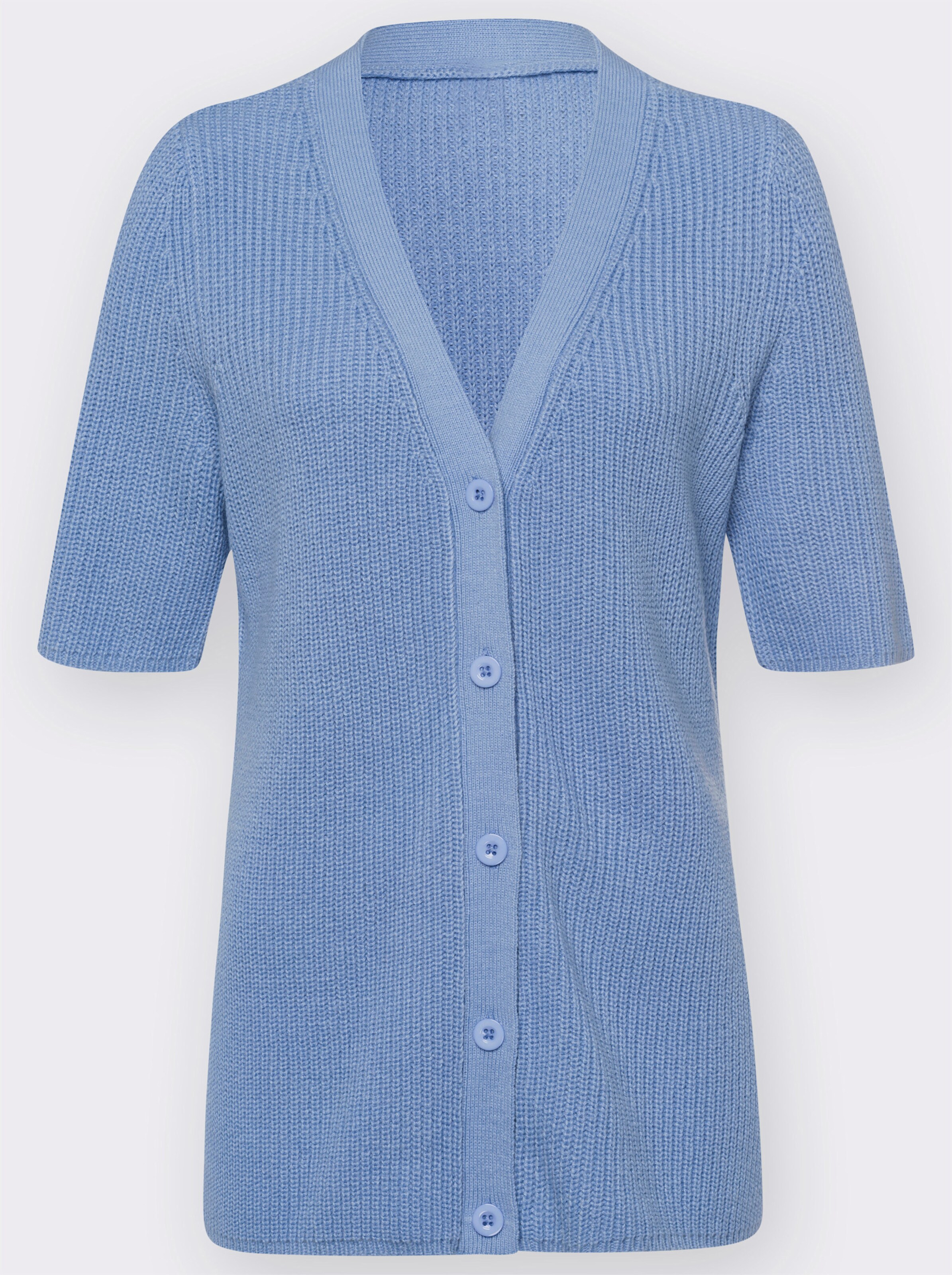 Strickjacke mit auffallendem Strukturmuster