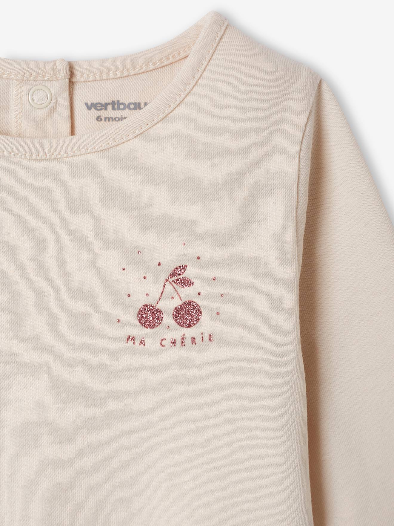 Camiseta de manga comprida para bebê