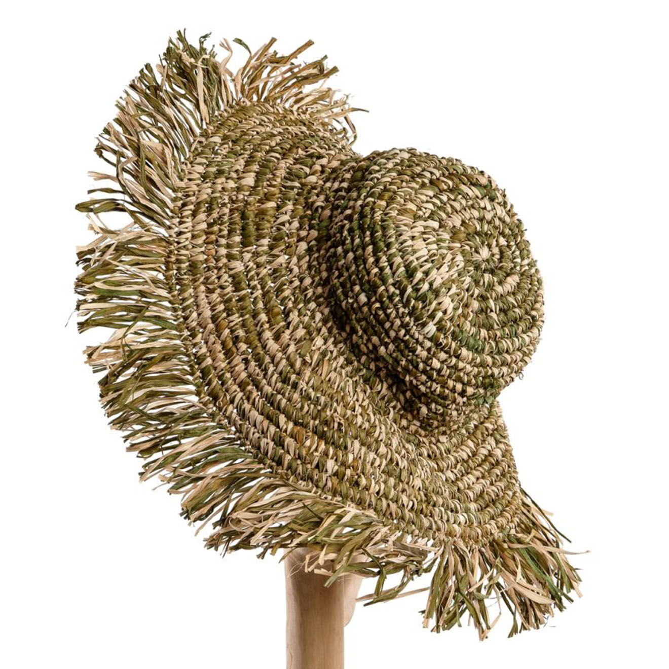 Bazar Bizar Chapeau Fiesta naturel/vert - 42x42x11 cm