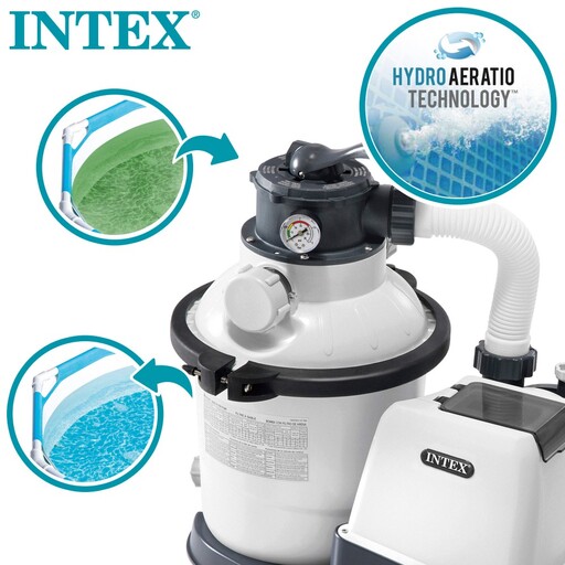 Purificador de areia Intex Krystal Clear 5.700 L/h 0,25 Hp