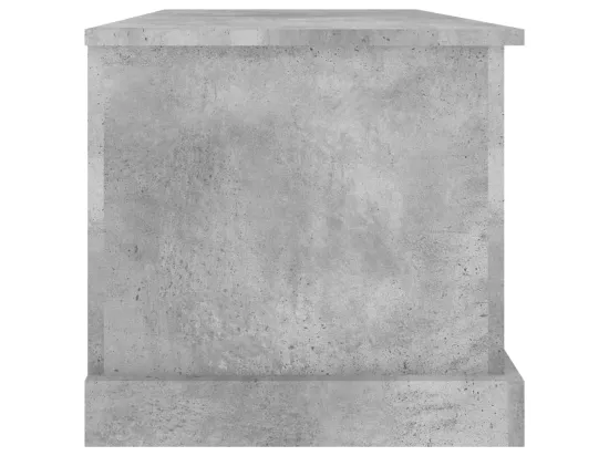 Boîte de rangement gris béton 70x40x38 cm bois d'ingénierie