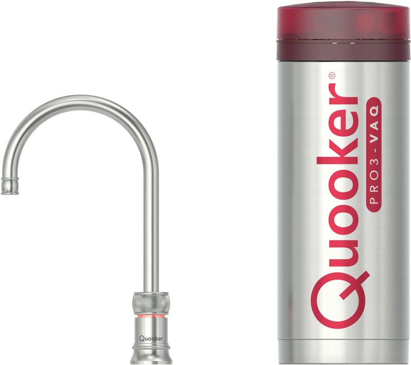 Quooker - Classic Nordic Round - Kokendwaterkraan - Draaibare Uitloop - RVS