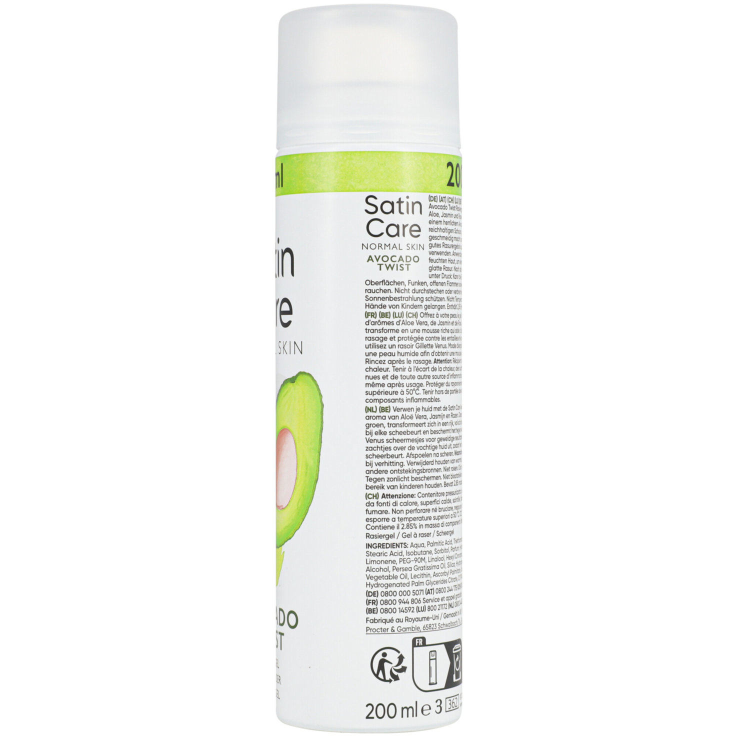 Gillette Satin Care Gel Avocado