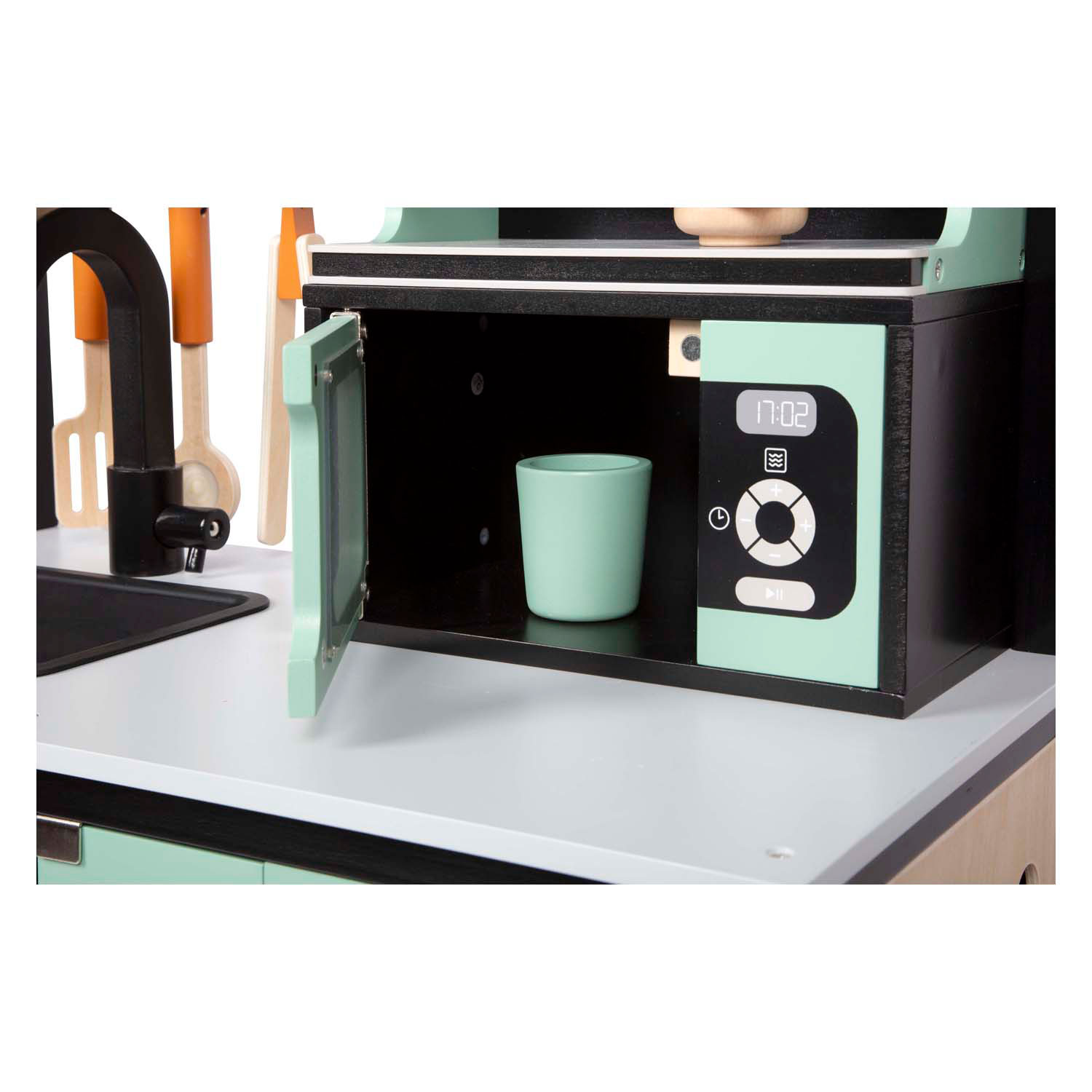 Small Foot - Houten Industriele Keuken met Keukeneiland, 18dlg.
