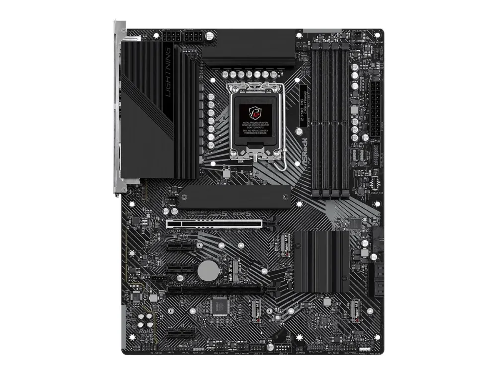 ASRock Z790 PG Lightning - Bundkort - ATX - LGA1700 sokkel - Z790 Chipset - USB-C 3.2 Gen 2x2, USB 3.2 Gen 2, USB 3.2 Gen 1, USB-C 3.2 Gen 1 - 2.5 Gigabit LAN - onboard grafik (CPU påkrævet) - HD Audio (8-kanaler)