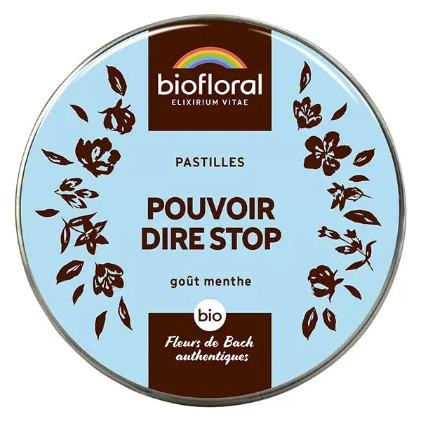 Pastilhas Biofloral Power to Say Stop Orgânicas para Emoções 50g