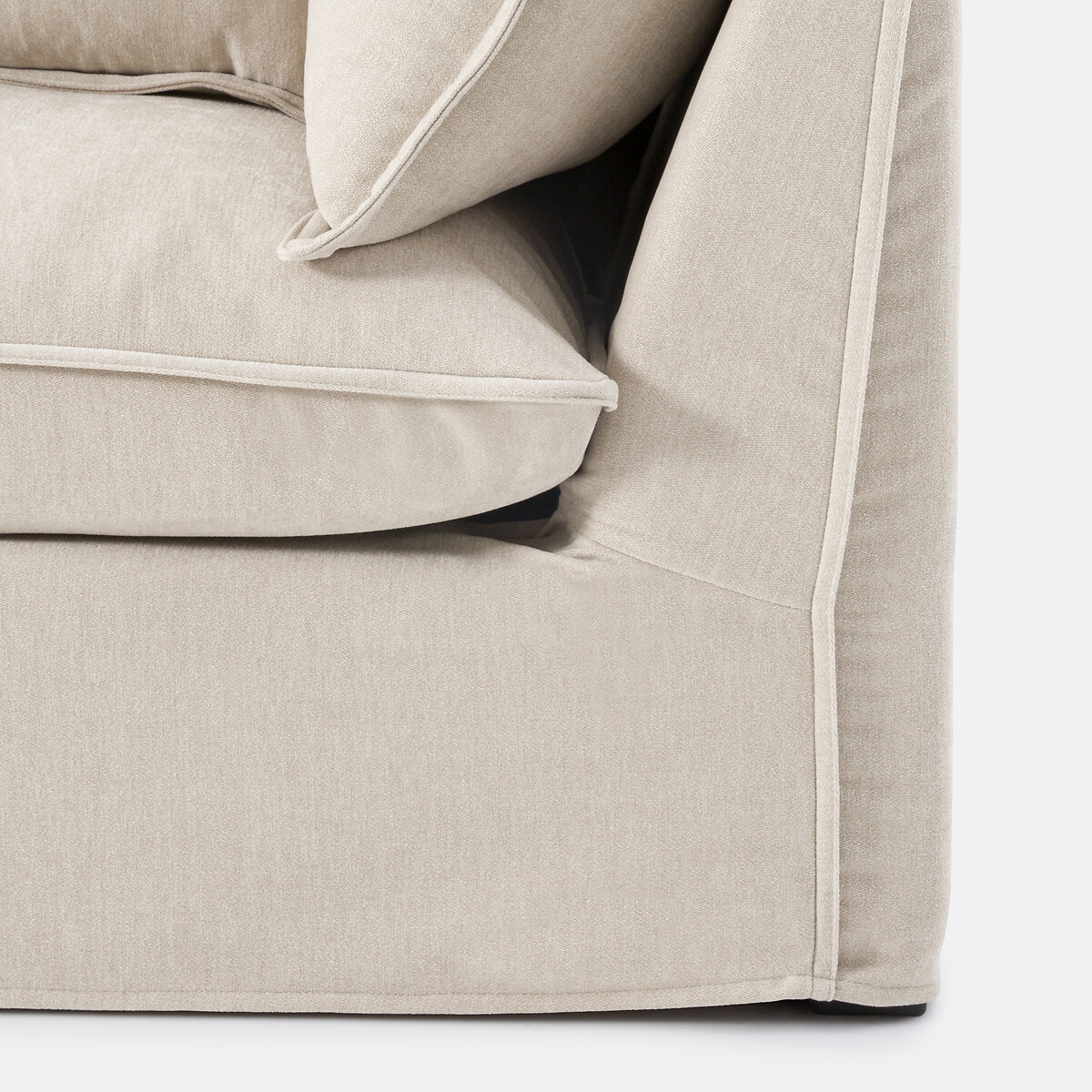 LA REDOUTE INTERIORS<br>Poltrona esquerda em poliéster mesclado, Odna