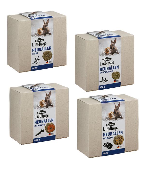 Dehner Lieblinge Heuballen Probierset, 4 x 400
