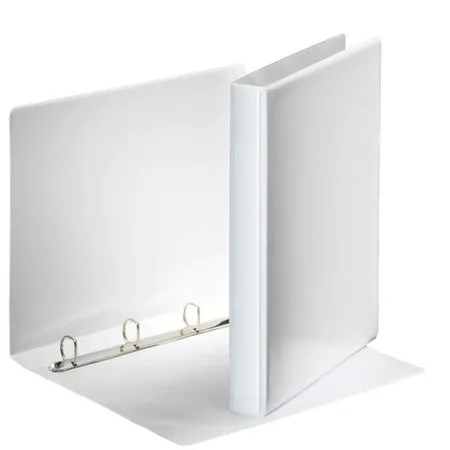 Leitz 49701 Präsentationsringbuch A4 mit 2 Außentaschen, weiß