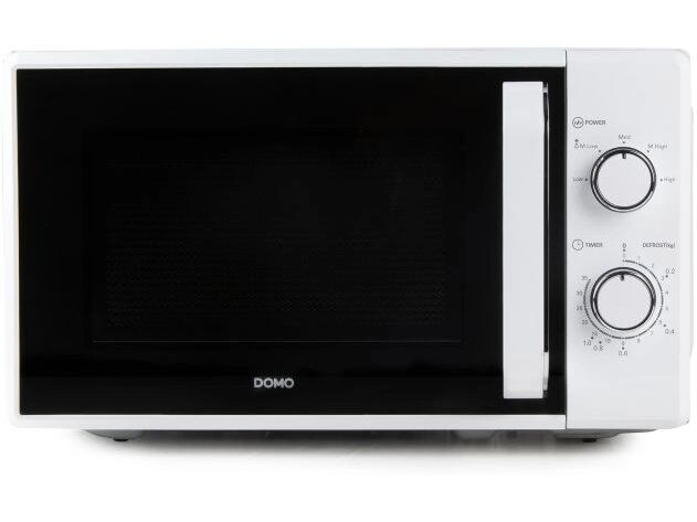 Domo Mikrowelle DO3120 Weiss Freistehende Mikrowelle für schnelles Erwärmen und Zubereiten