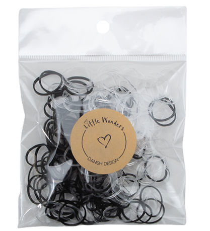 Little Wonders H?relastikker - 200 stk. - Klar/Sort