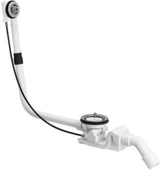 Viega Rotaplex Rotaplex badafvoer-en overloopcombinatie m. waste inbouwdeel afvoer 90mm standaard