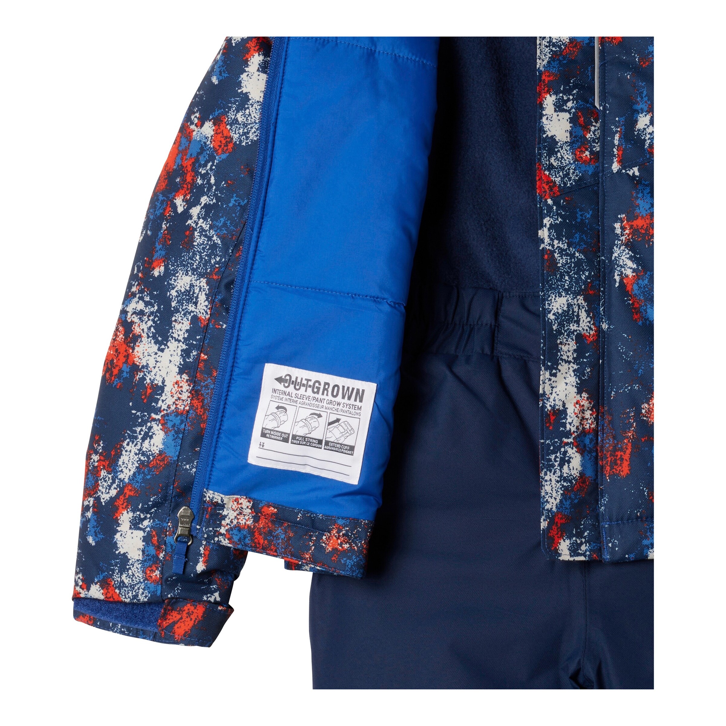 Columbia 2-tlg. Set Schneejacke und Schneehose Buga marine/rot/grau