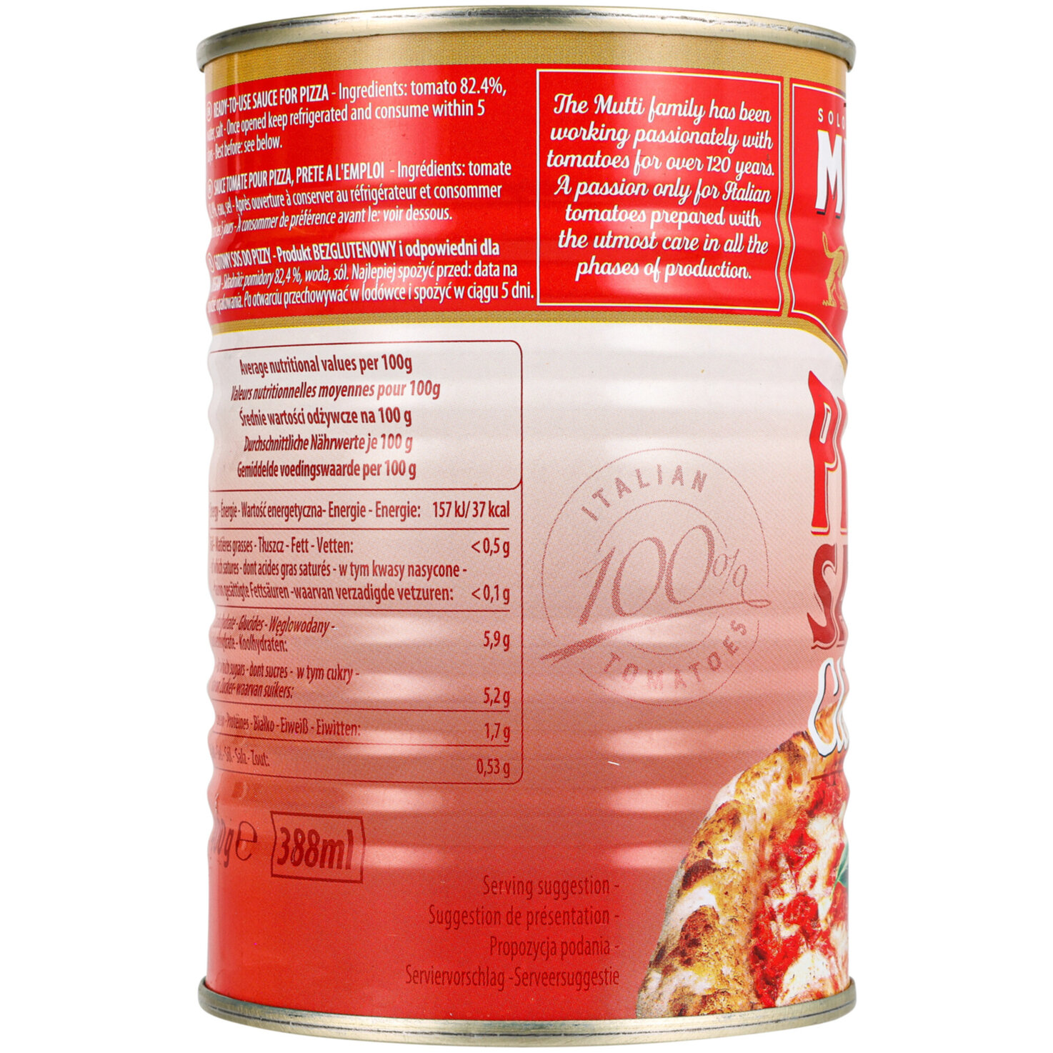 Mutti Pizzasauce classica