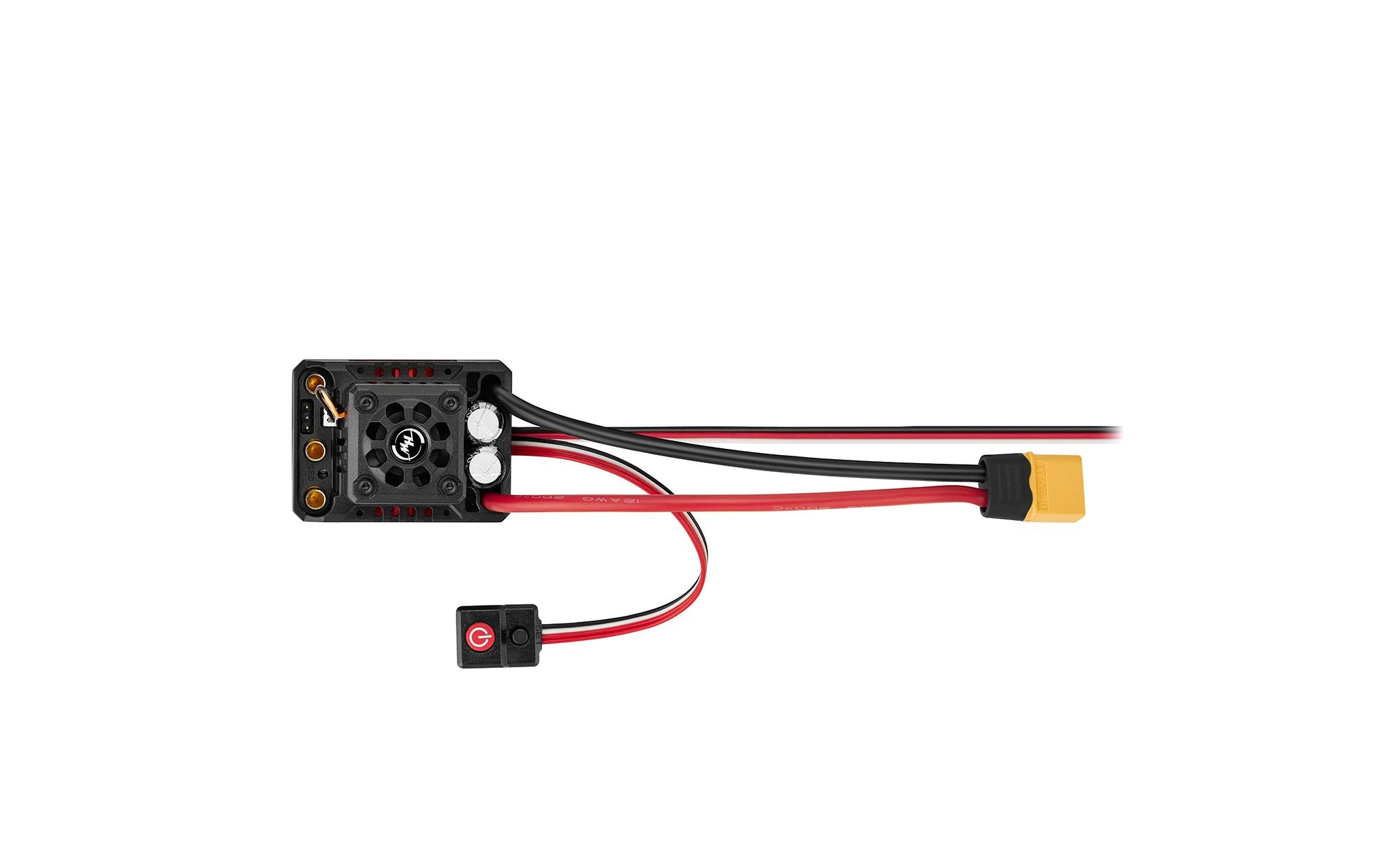 Brushless Regler QuicRun WP10BL120 G2 120A, 2-4SWasserdichter Brushless Sensorless ESC für RC-Fahrzeuge im Massstab 1:10