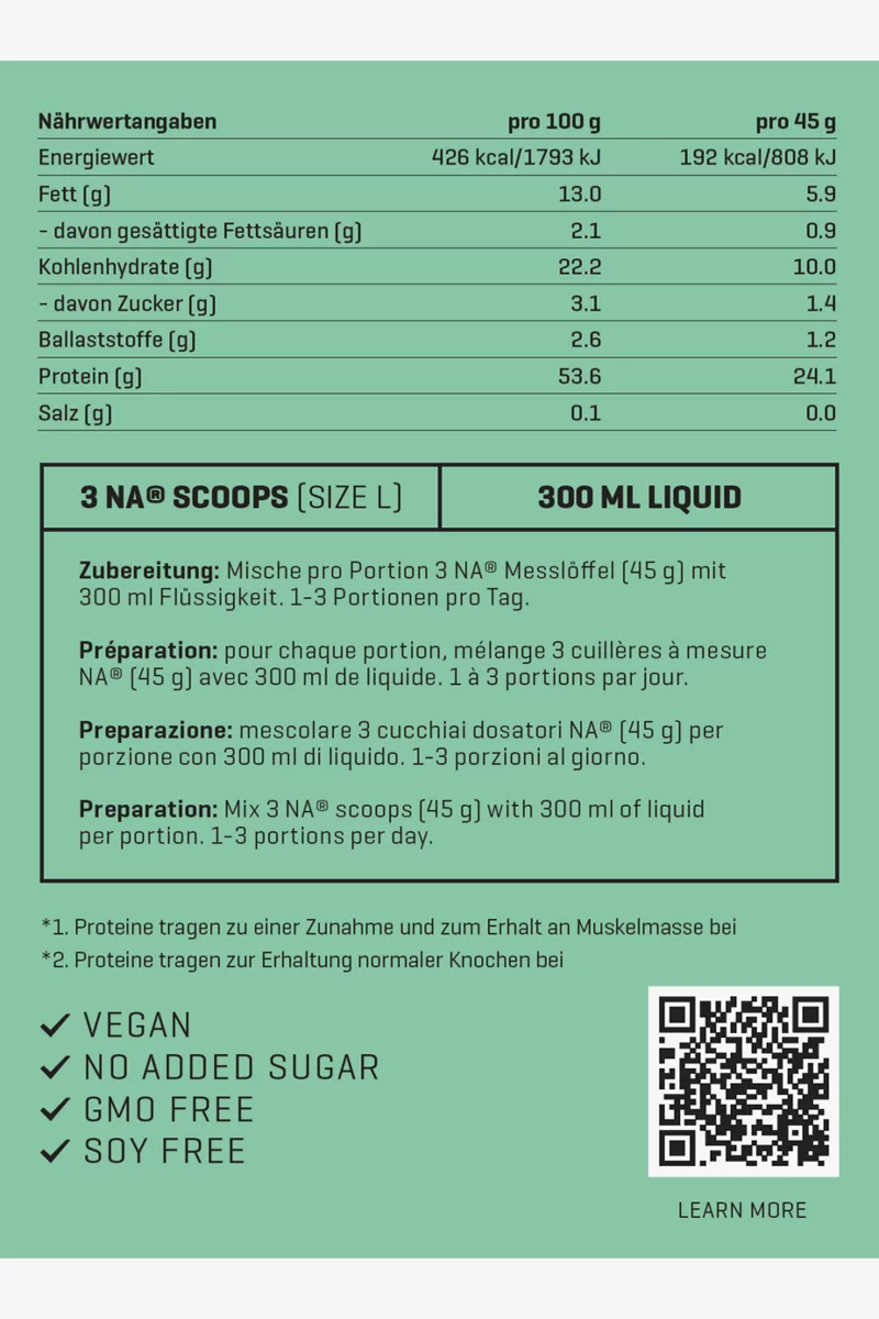 Nutriathletic NA® Plant Protein OAT+EAA Italian Cappuccino 800 g Proteinpulver