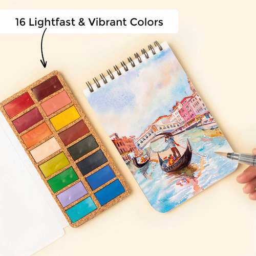 Viviva Näpfchen Aquarellfarben-Set „Frühling“