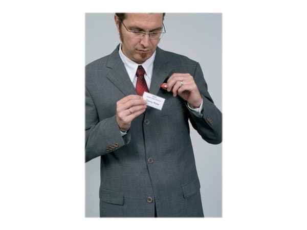 DURABLE CLICK FOLD - Navneskilt - for 40 x 75 mm - magnet - gjennomsiktig (en pakke 10)