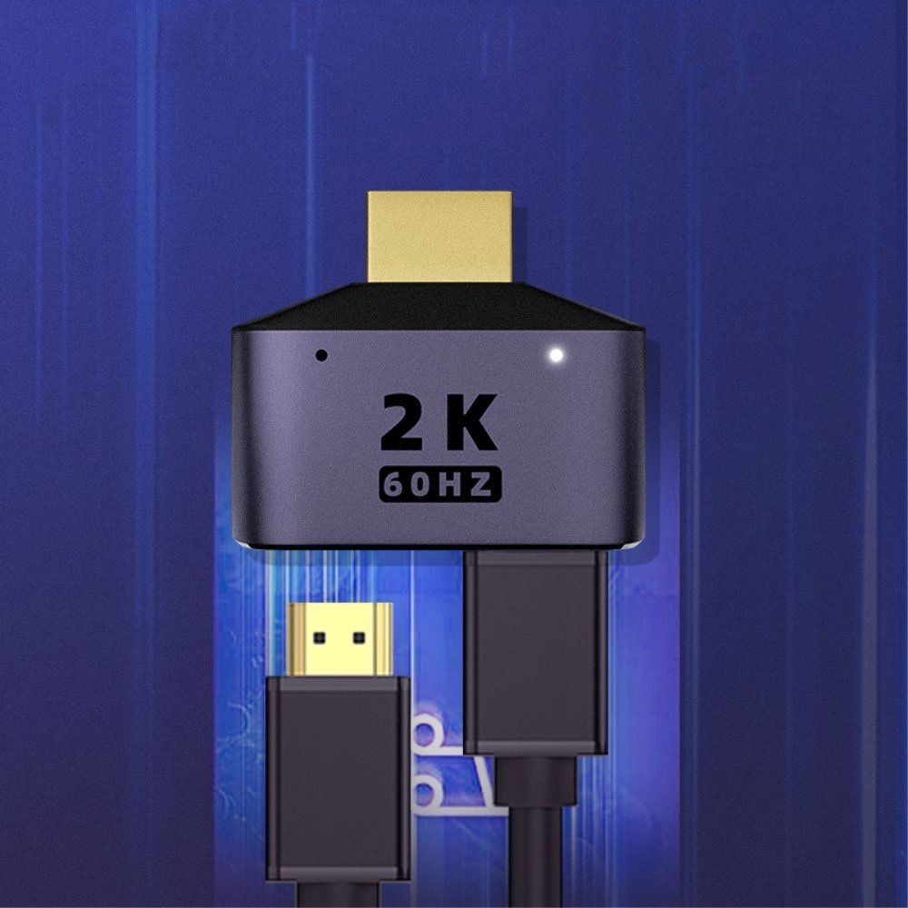 HDMI auf Dual HDMI Adapter Splitter Switch Audio Video Konverter 1x Input / 2 x Output (2K@60Hz) - Grau
