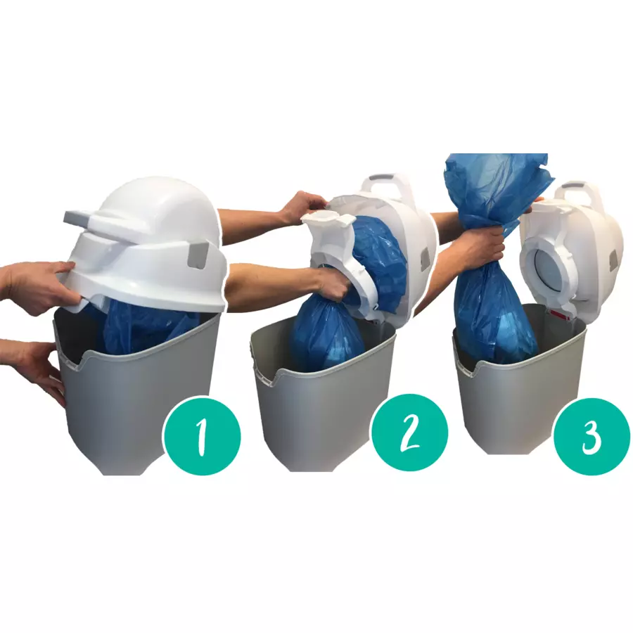 Diaper Champ Windeleimer One silber