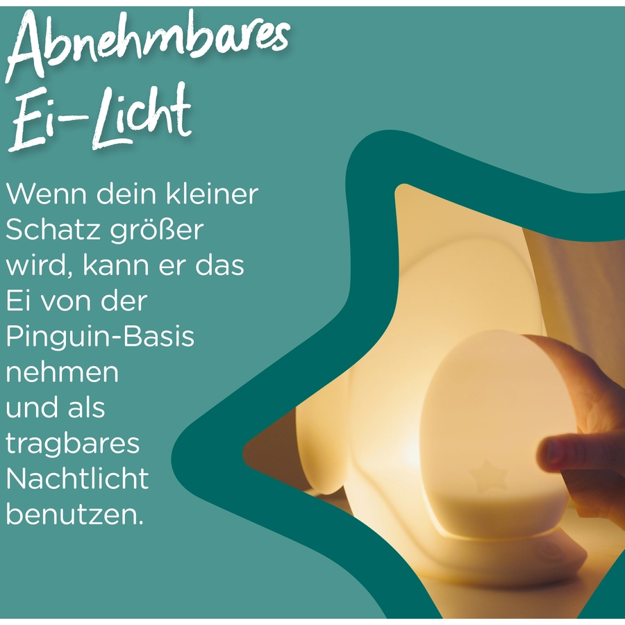Tommee Tippee Nachtlicht, tragbarer 2-in-1 Pinguin