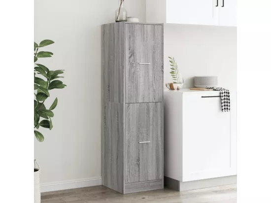Armoire apothicaire sonoma gris 40x41x144,5cm bois d'ingénierie