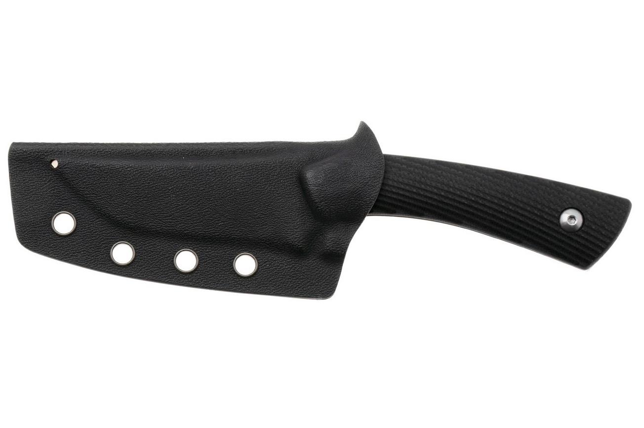 Bestech STEP BFK06A Satin D2, Black G10, vaststaand mes