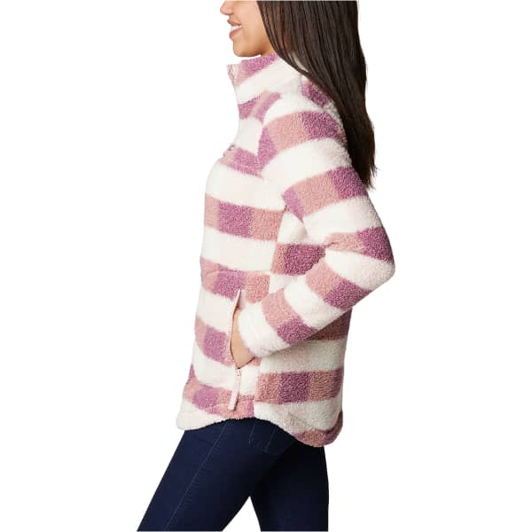 Veste polaire COLUMBIA WEST BEND FULL ZIP W DUSTY PINK/CHECK MULTI
