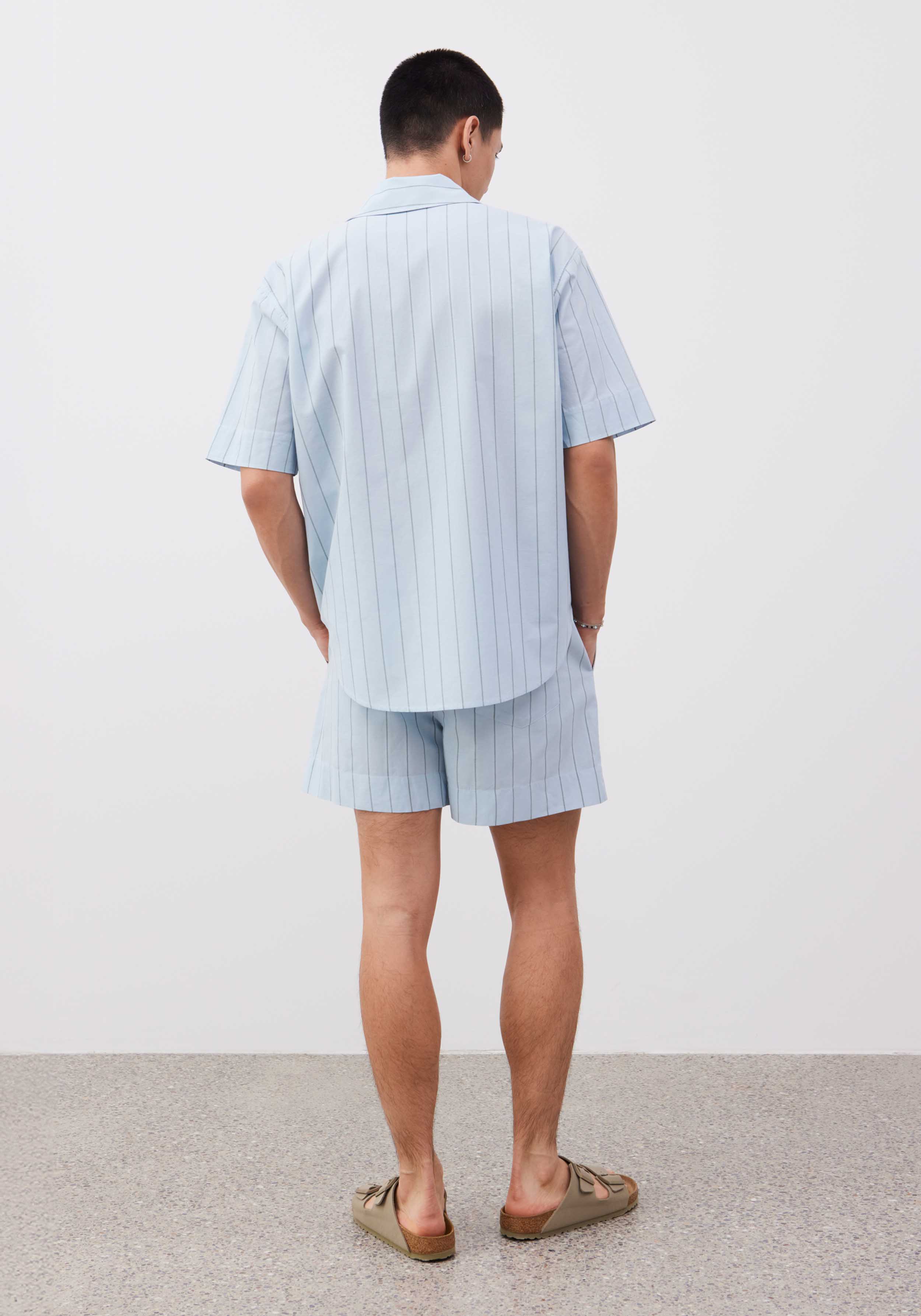 Lavie Shorts John Striped Sky/Dunkelgrün