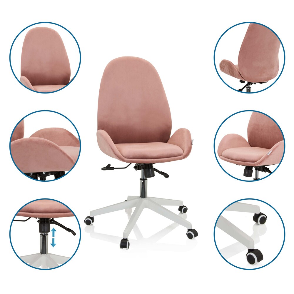 Home Office Bürostuhl AVEA Stoff mit Armlehnen hjh OFFICE