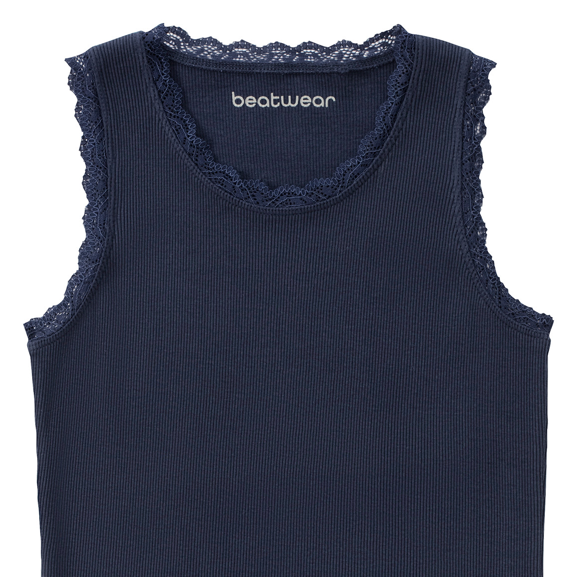 Beatwear Mädchen Top mit Spitze dunkelblau