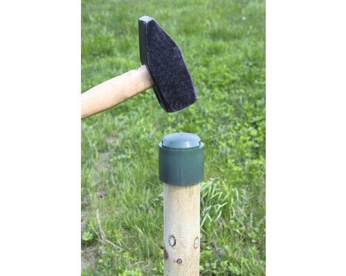 ALBERTS inslaggereedschap voor ronde houten palen met max. Ø 80 mm, groen