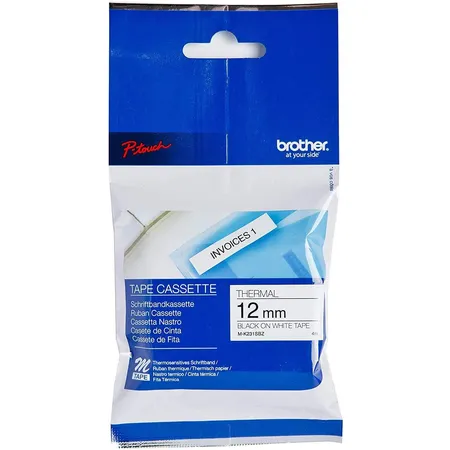 Brother M-Tape M-K231S Schriftbandkassette, Bandbreite: 12 mm