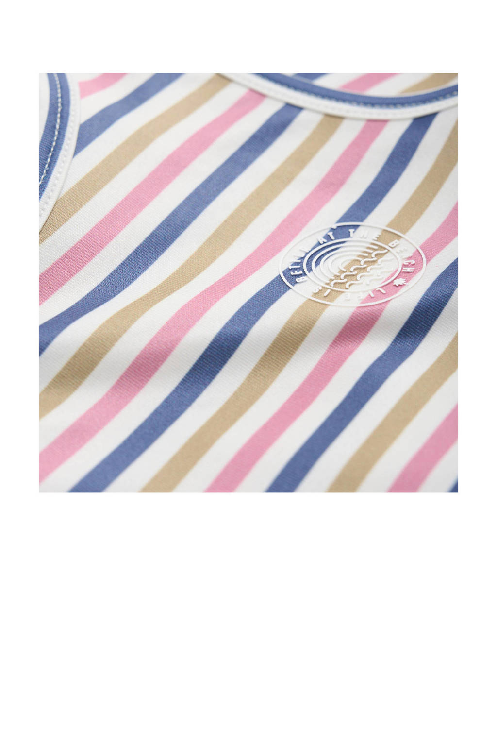 Color Kids sporttop wit/donkerblauw/roze
