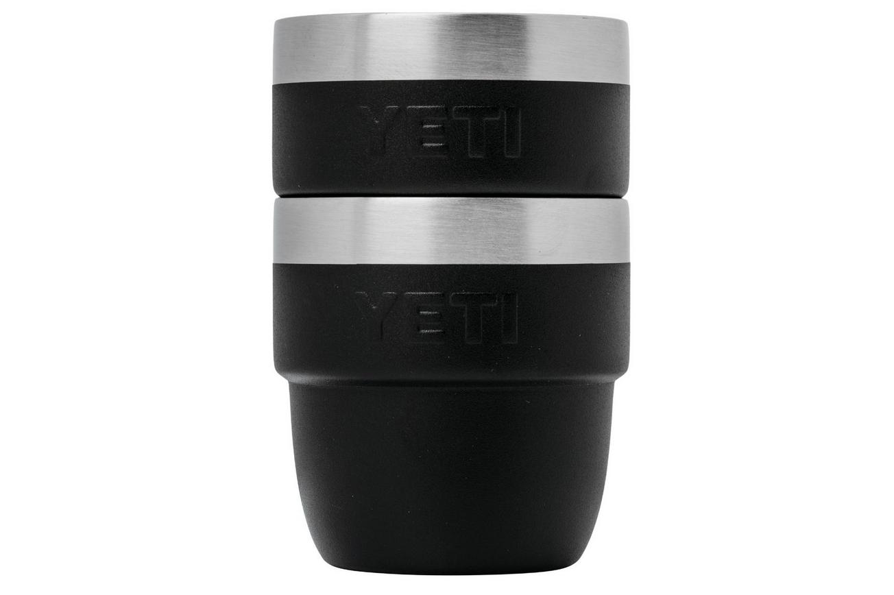 Yeti Rambler Stackable Espresso Cups 4oz, Black, stapelbare thermosbekers, 118 ml