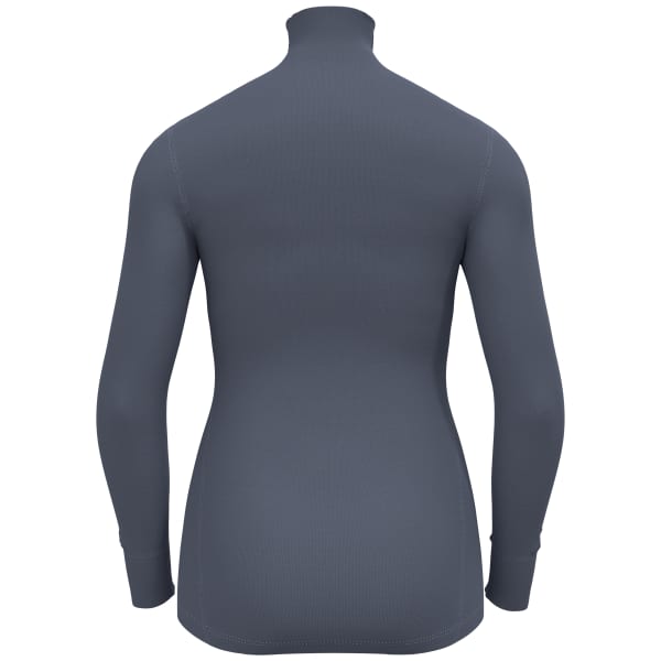 T-shirt thermique ODLO ACTIVE WARM ECO BL TOP TURTLE NECK L/S HALF ZIP W FOLKSTONE GRAY