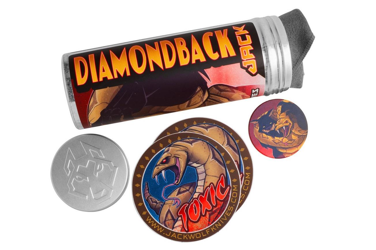 Jack Wolf Diamondback Jack DIAMO-01-KIR-BLK-ICE Kirinite Black Ice, zakmes