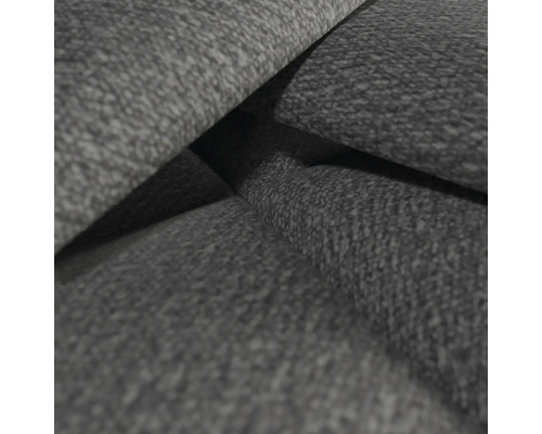 Wandkussen Bouclé grijs textiellook 30 x 60 cm