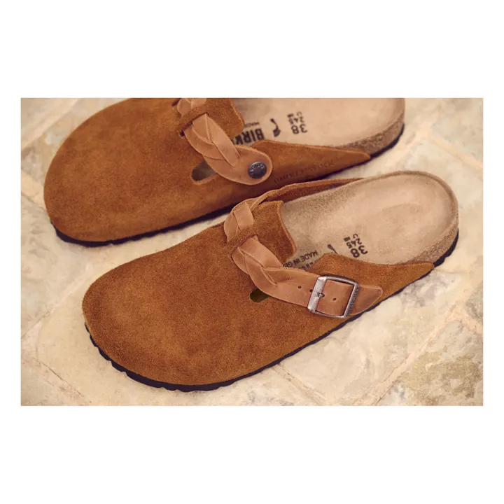 BIRKENSTOCK Sabots Boston Braided Chaussant Etroit | Mink