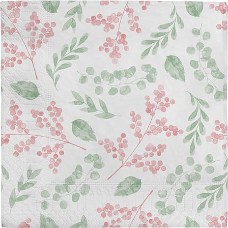 Windsor mønstrede servietter 33x33 cm 20-pak